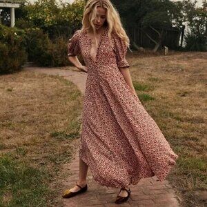 Doen Laurel Dress Rust Bellflower Blossom